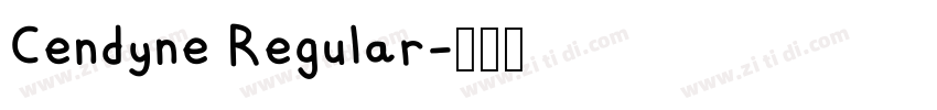 Cendyne Regular字体转换